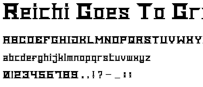 Reichi Goes to Greece font